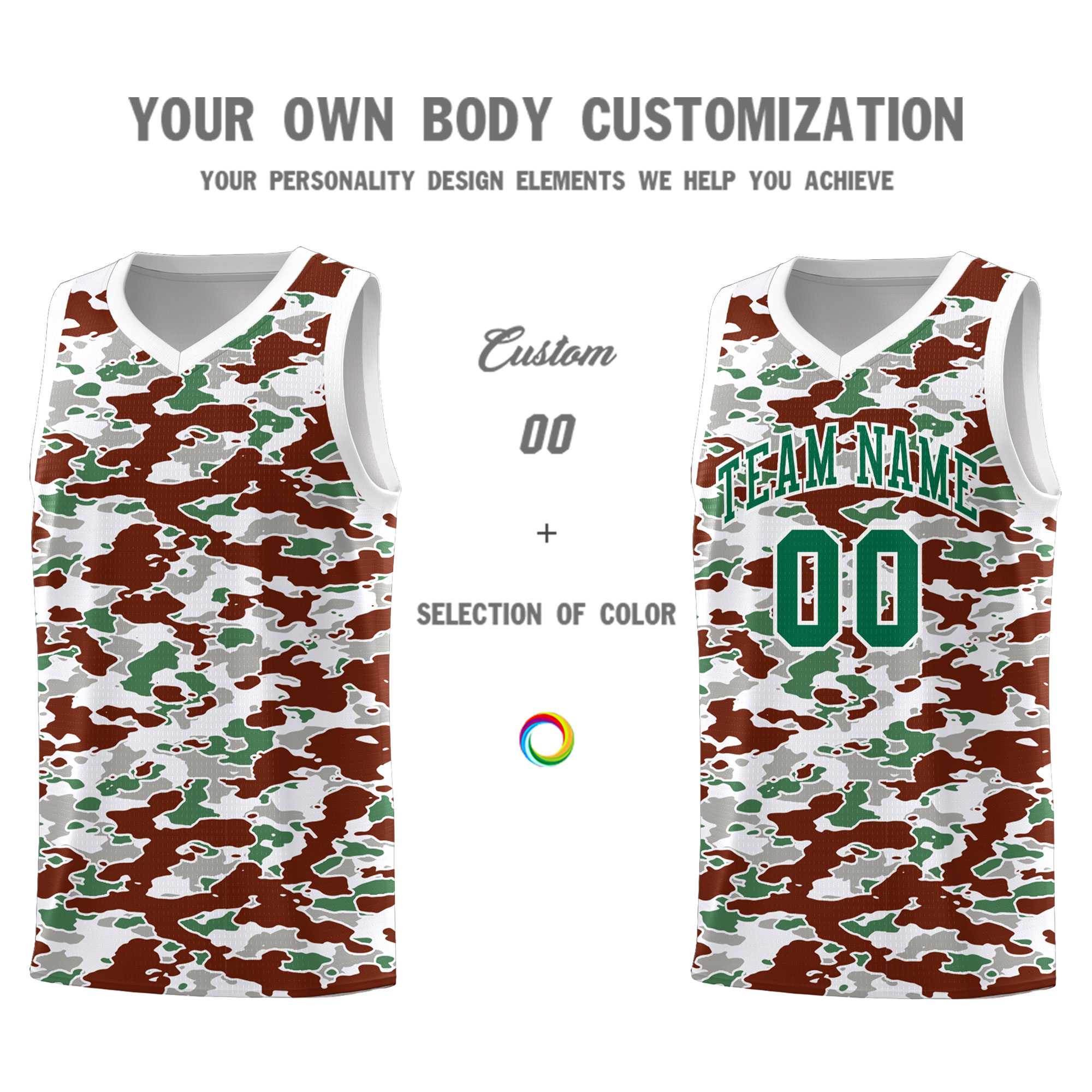 Custom Personalized Camo Kits Sports Uniform Basketball Jersey|KXKSHOP
