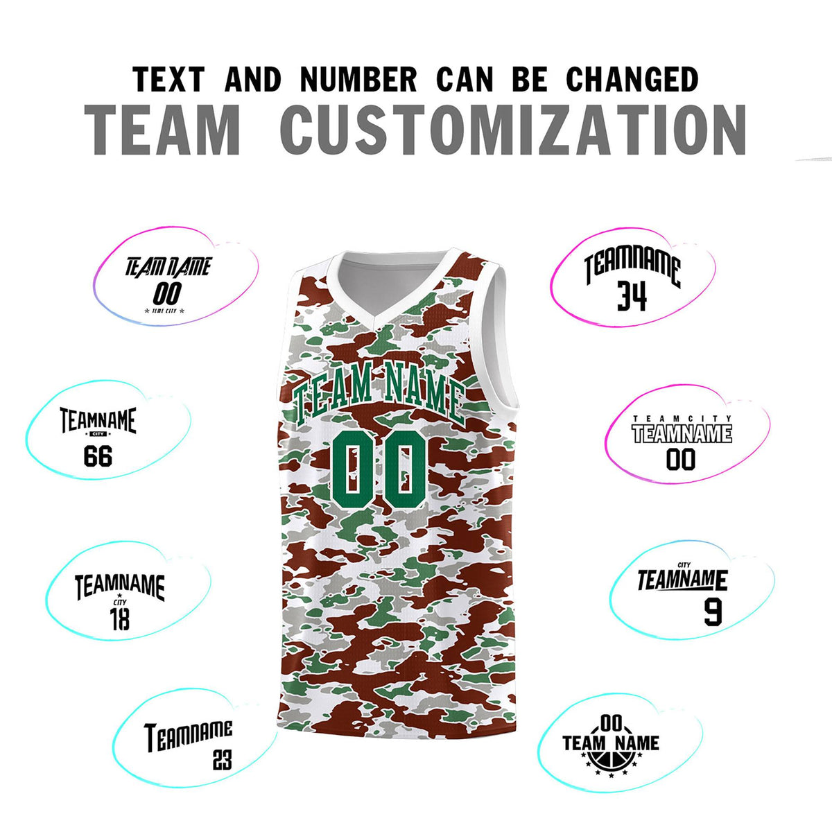 Custom Personalized Camo Kits Sports Uniform Basketball Jersey|KXKSHOP
