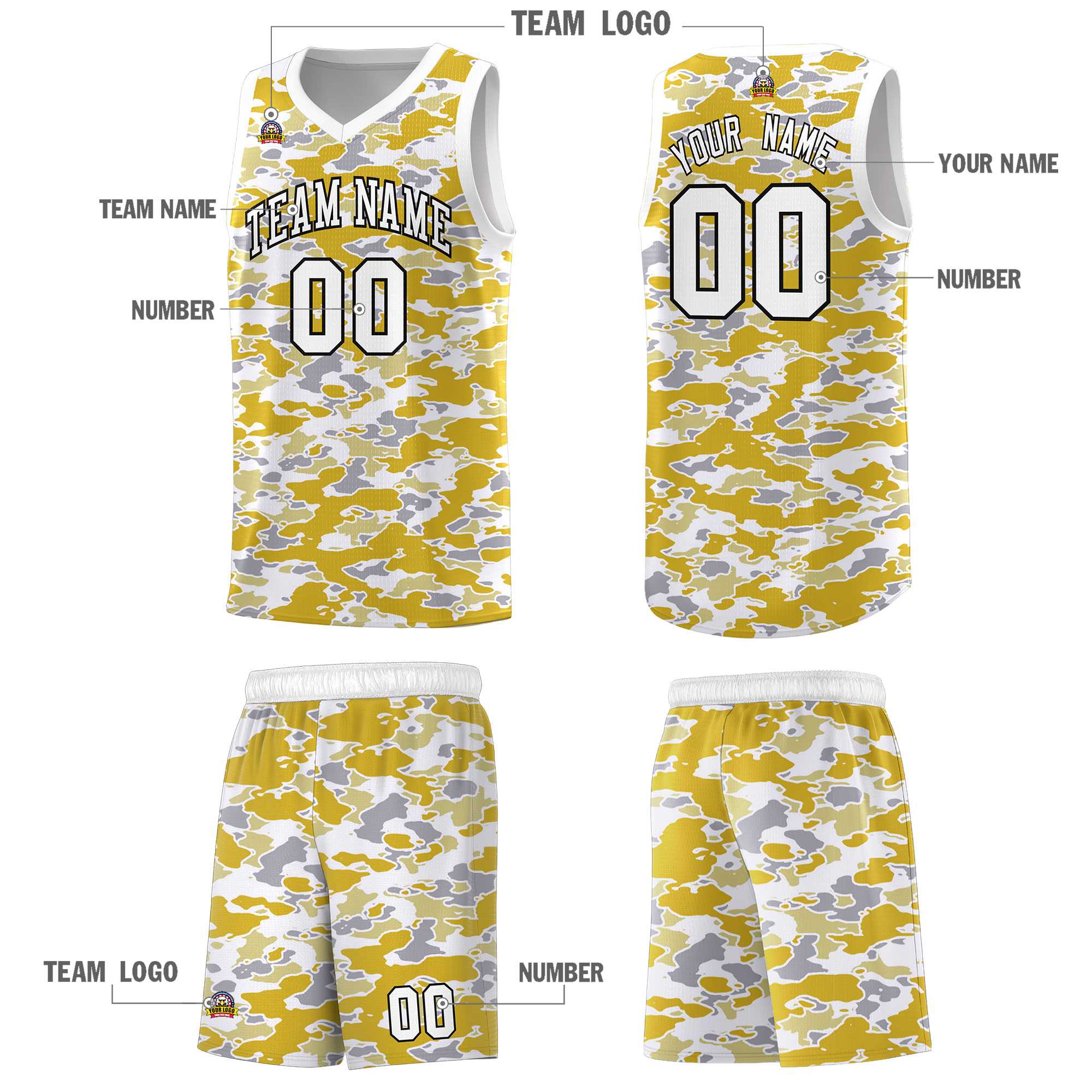 Custom Personalized Camo Kits Sports Uniform Basketball Jersey|KXKSHOP