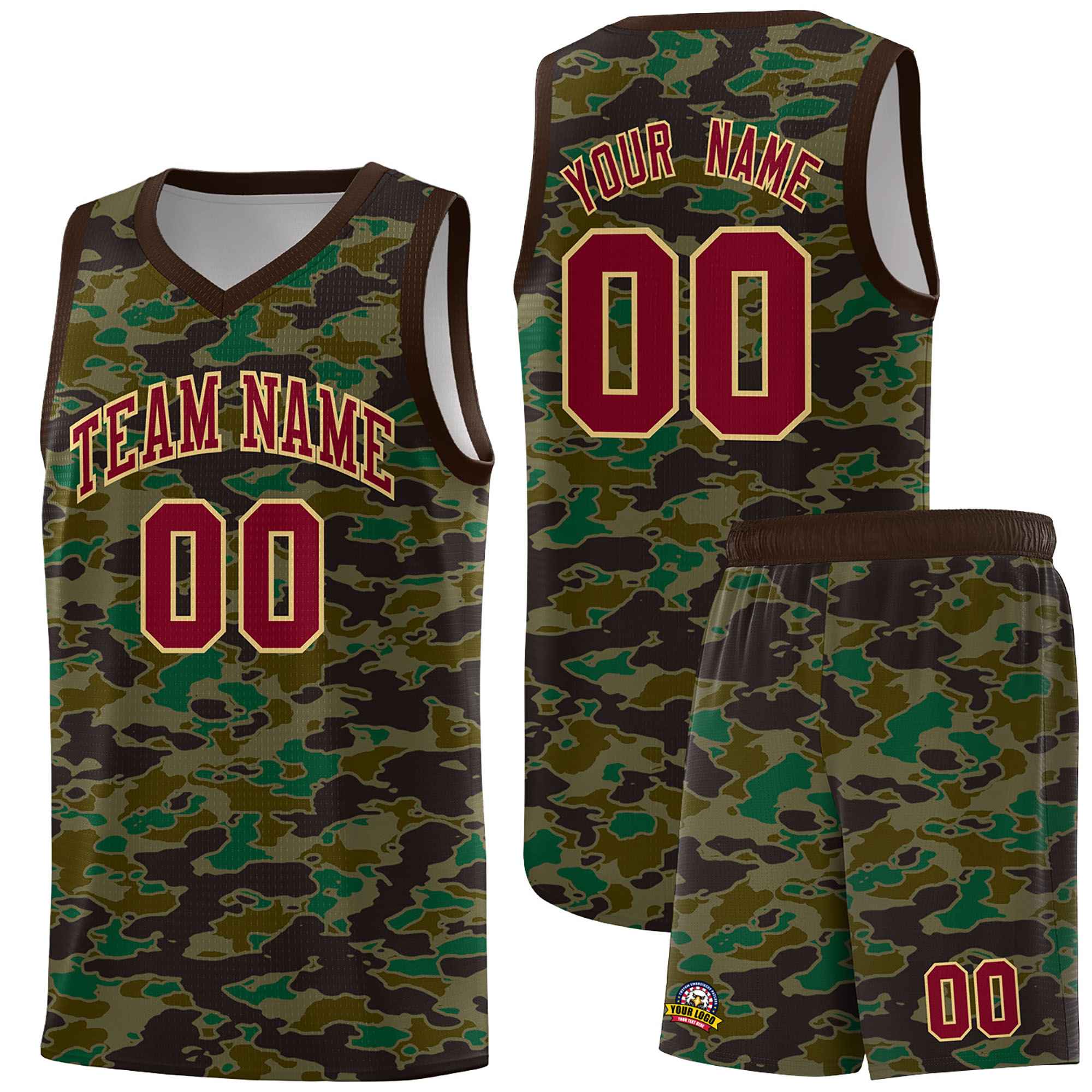 Custom Personalized Camo Kits Sports Uniform Basketball Jersey|KXKSHOP