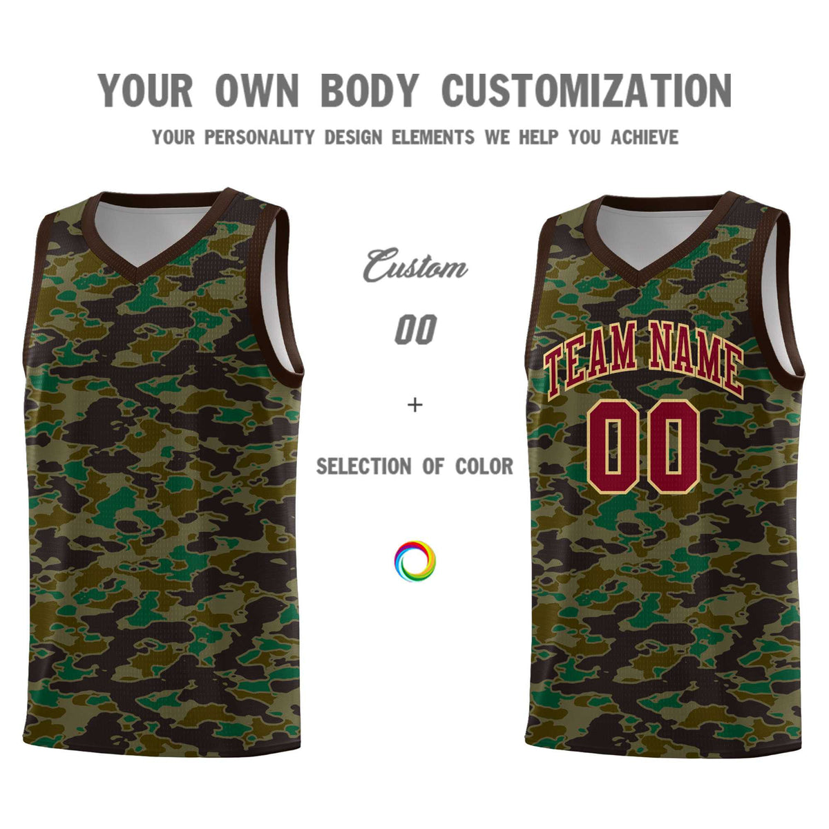 Custom Personalized Camo Kits Sports Uniform Basketball Jersey|KXKSHOP