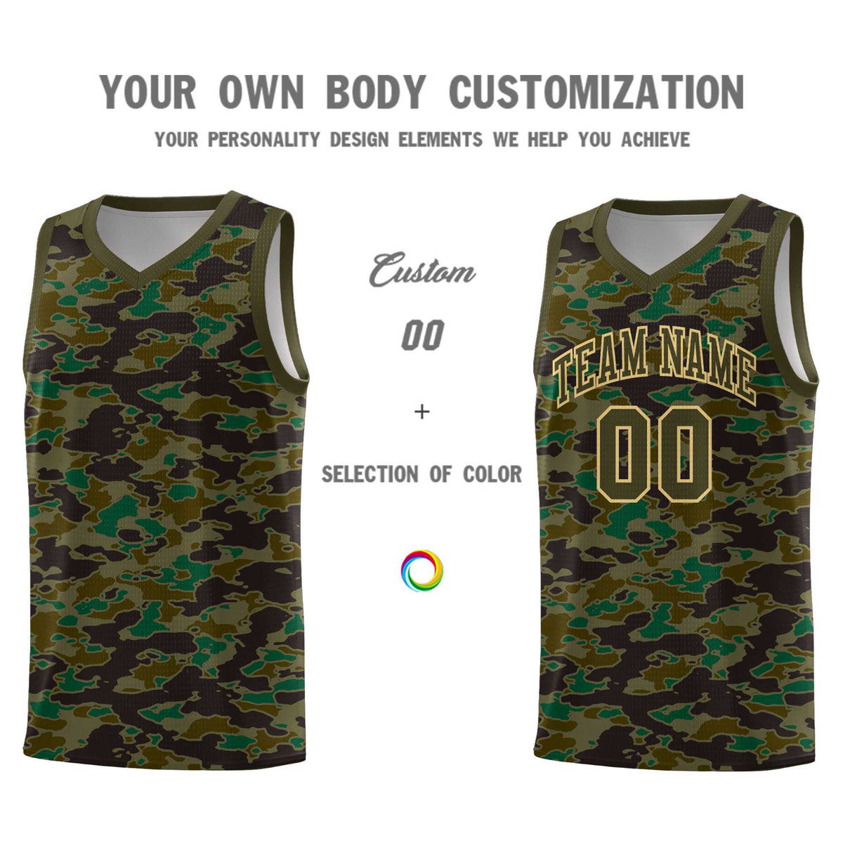 Custom Personalized Camo Kits Sports Uniform Basketball Jersey|KXKSHOP