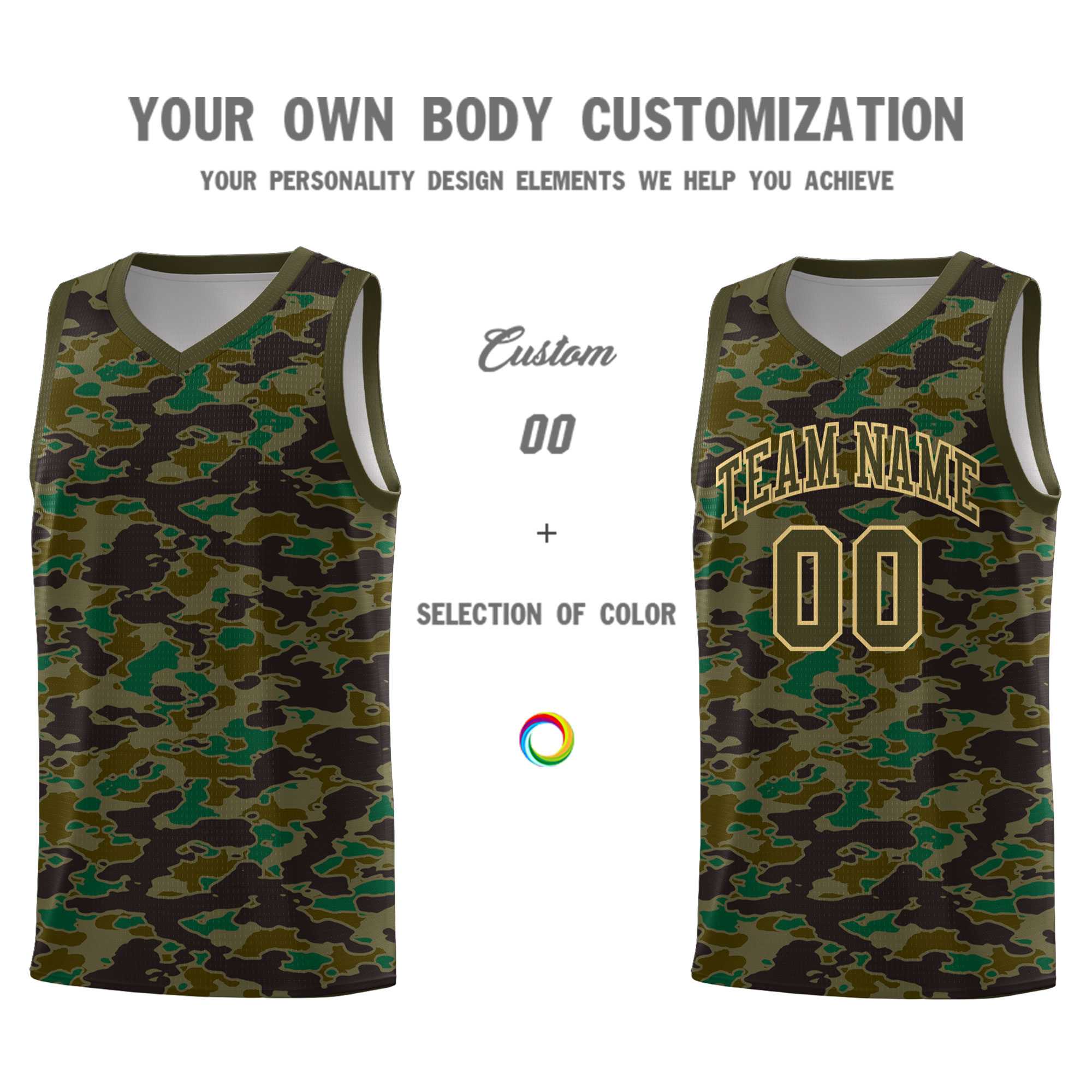 Custom Personalized Camo Kits Sports Uniform Basketball Jersey|KXKSHOP
