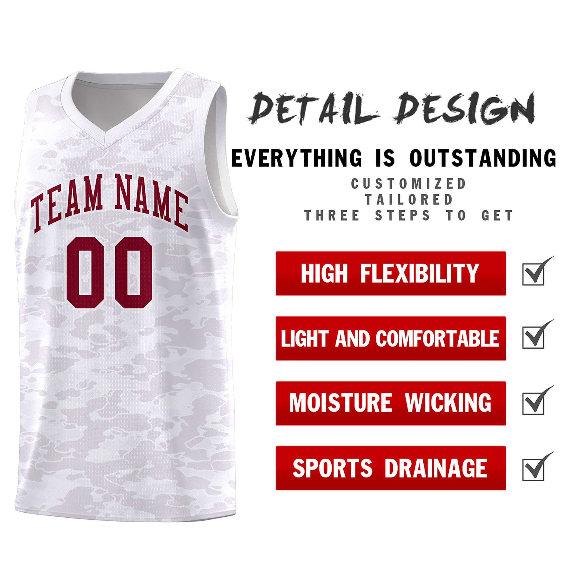 Custom Personalized Camo Kits Sports Uniform Basketball Jersey|KXKSHOP