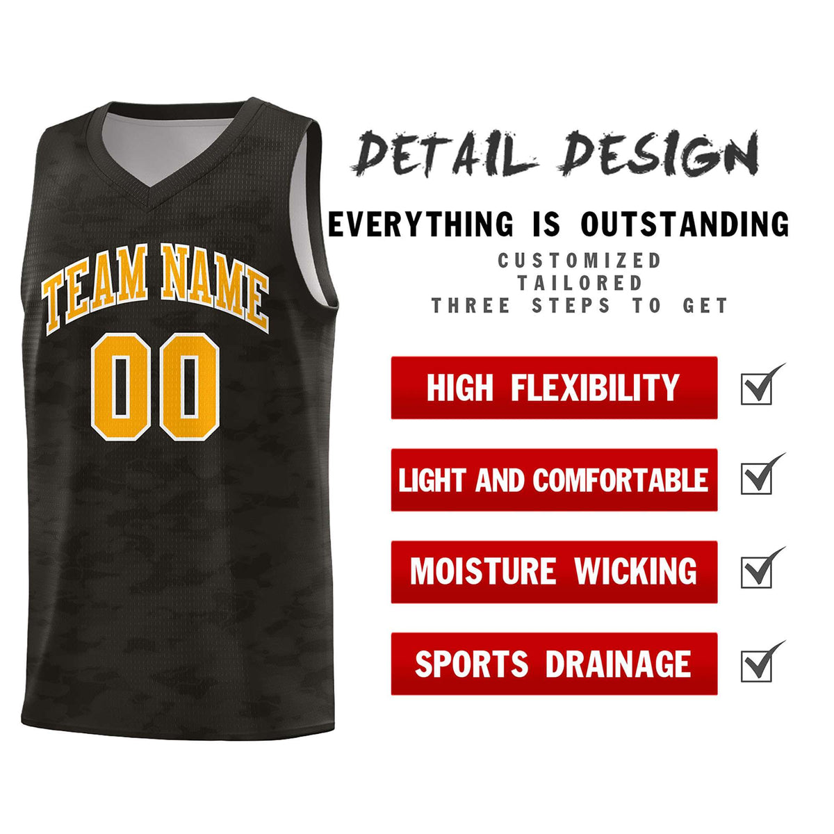 Custom Personalized Camo Kits Sports Uniform Basketball Jersey|KXKSHOP