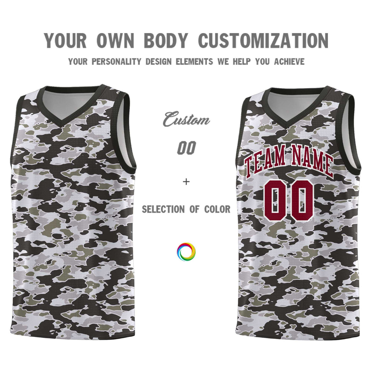 Custom Personalized Camo Kits Sports Uniform Basketball Jersey|KXKSHOP