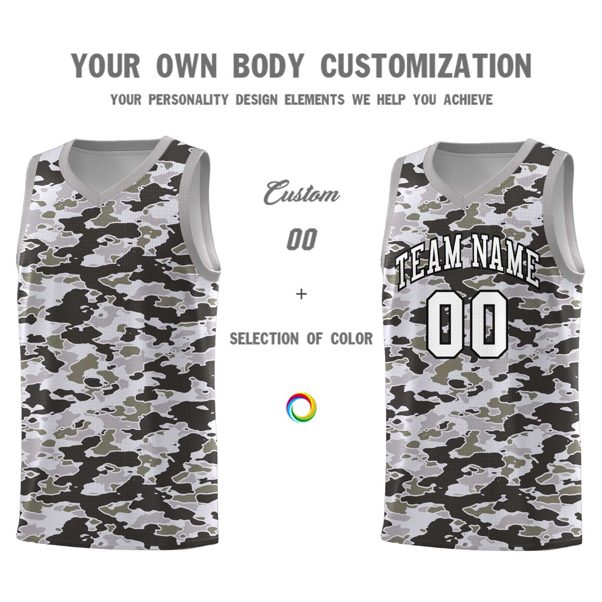 Custom Personalized Camo Kits Sports Uniform Basketball Jersey|KXKSHOP