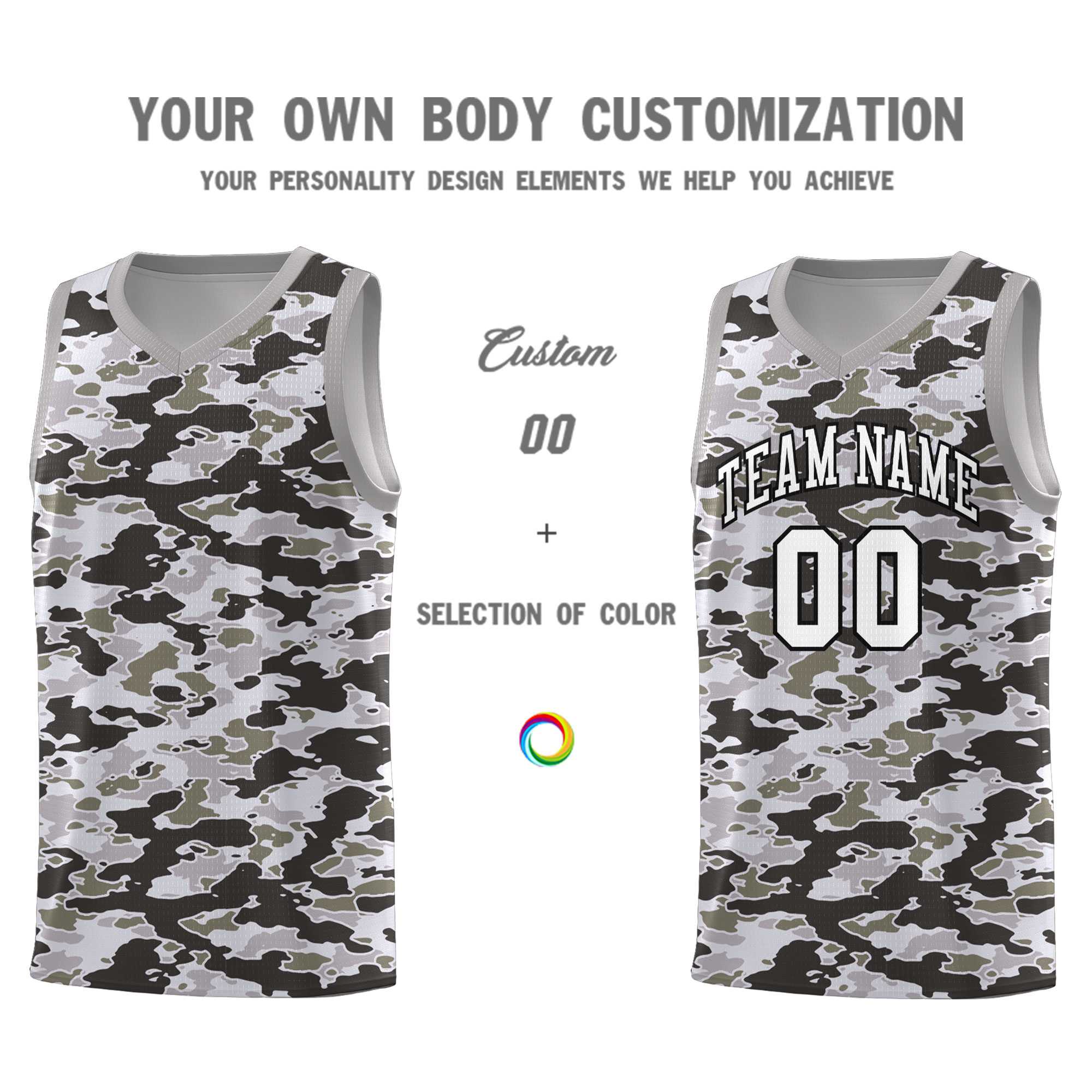 Custom Personalized Camo Kits Sports Uniform Basketball Jersey|KXKSHOP
