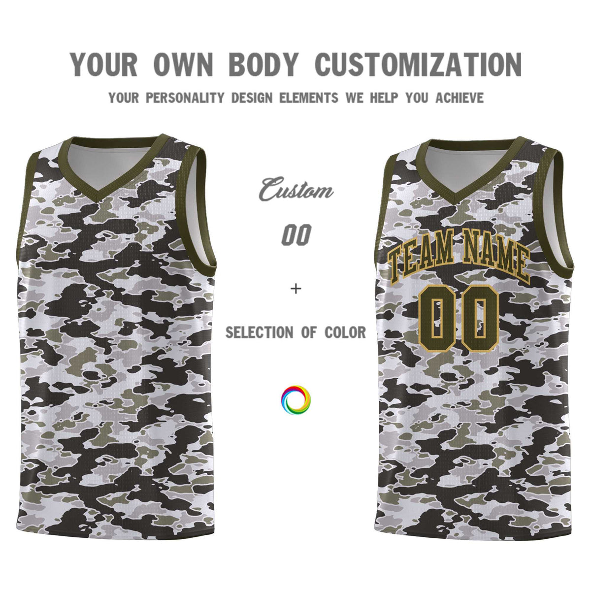 Custom Personalized Camo Kits Sports Uniform Basketball Jersey|KXKSHOP