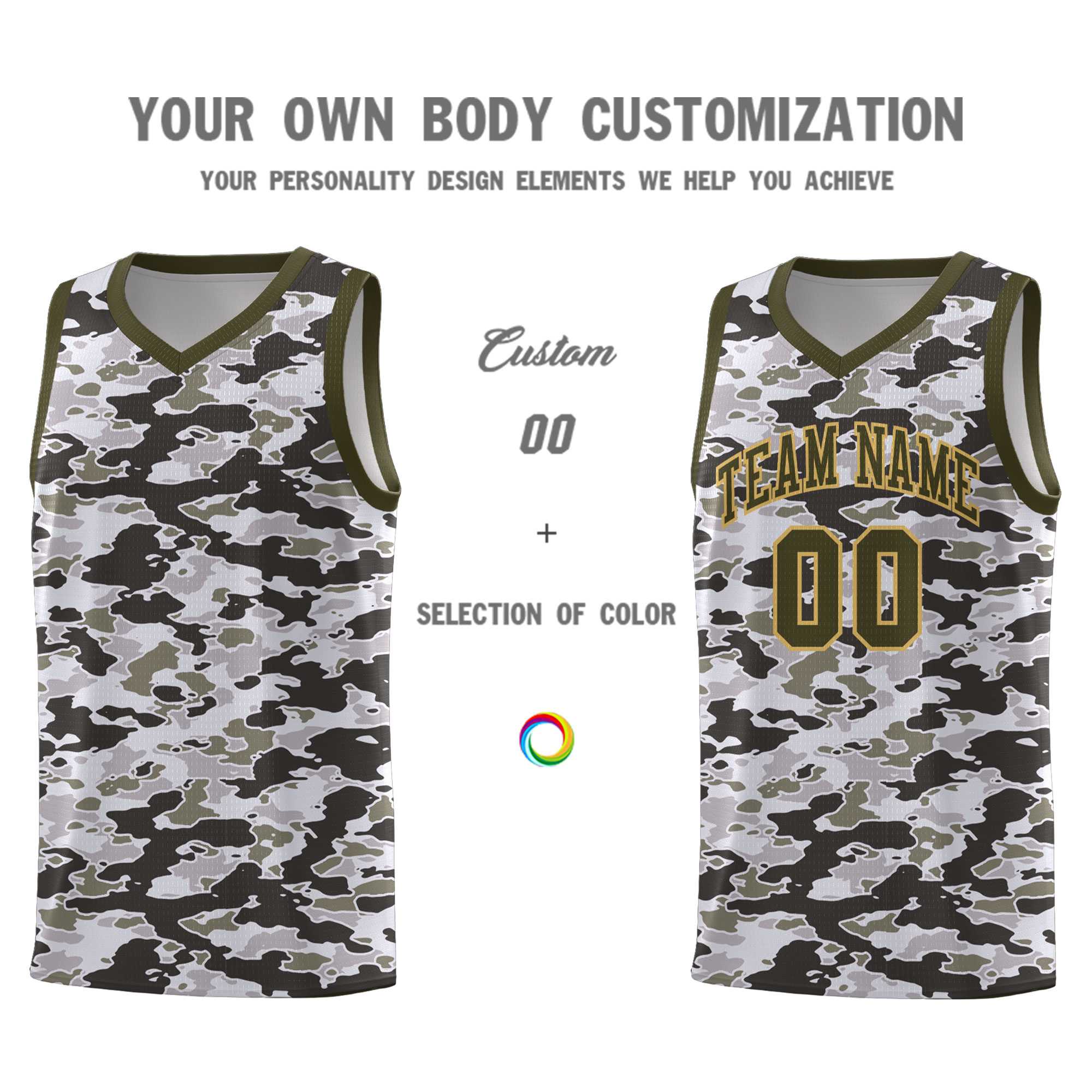 Custom Personalized Camo Kits Sports Uniform Basketball Jersey|KXKSHOP