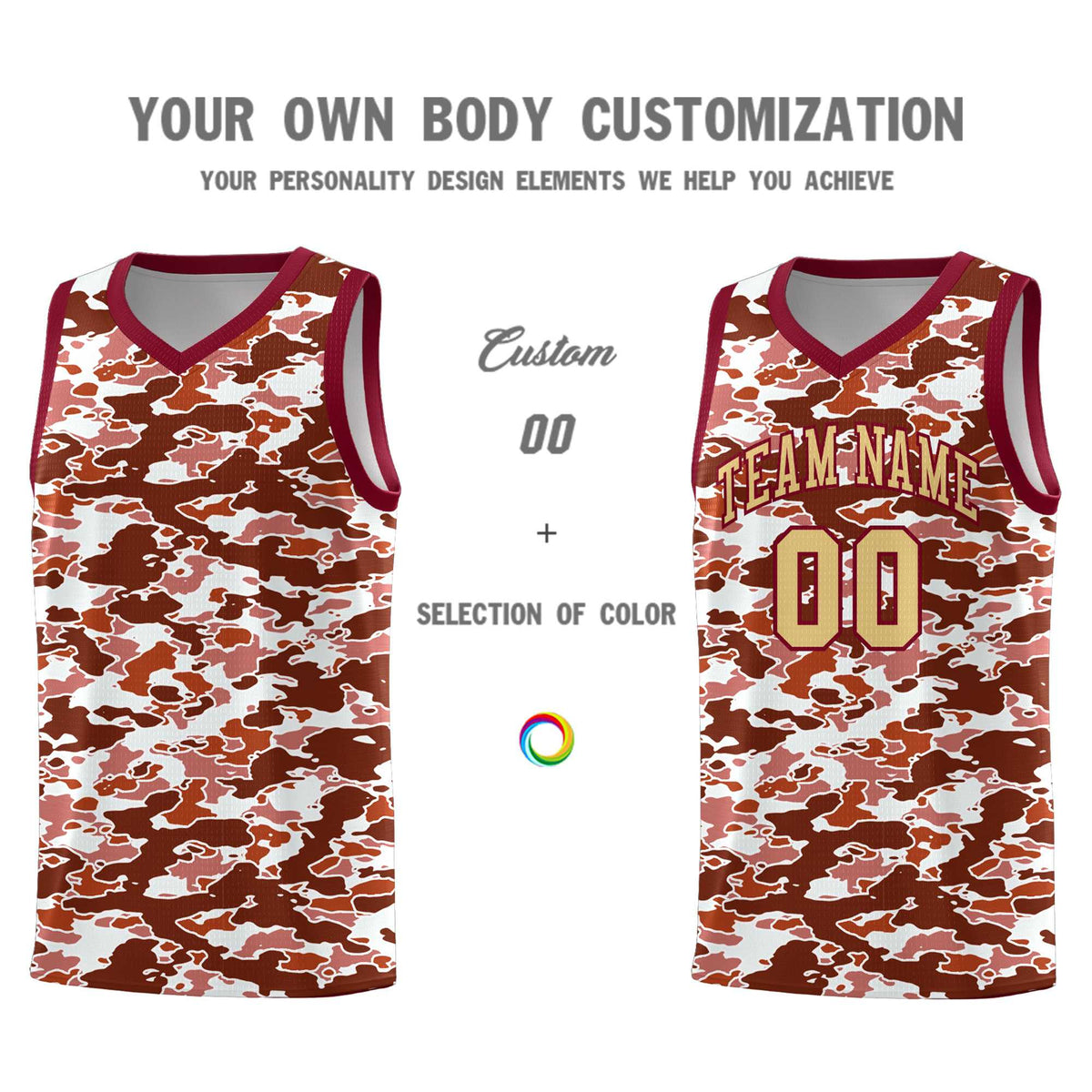 Custom Personalized Camo Kits Sports Uniform Basketball Jersey|KXKSHOP