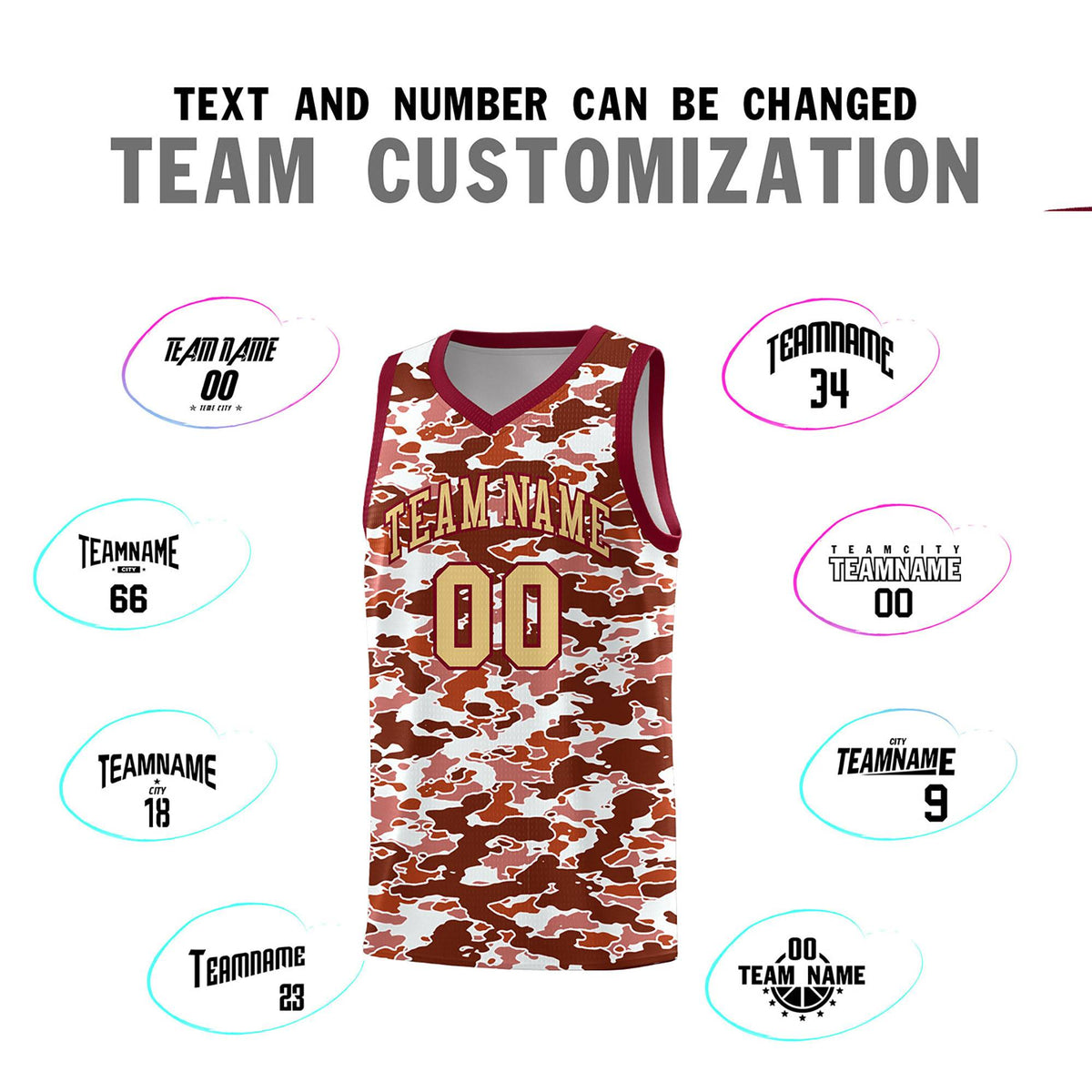 Custom Personalized Camo Kits Sports Uniform Basketball Jersey|KXKSHOP