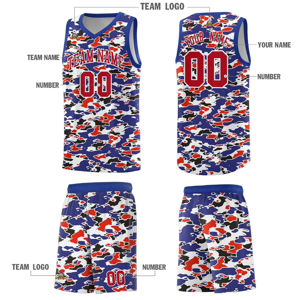 Custom Personalized Camo Kits Sports Uniform Basketball Jersey|KXKSHOP