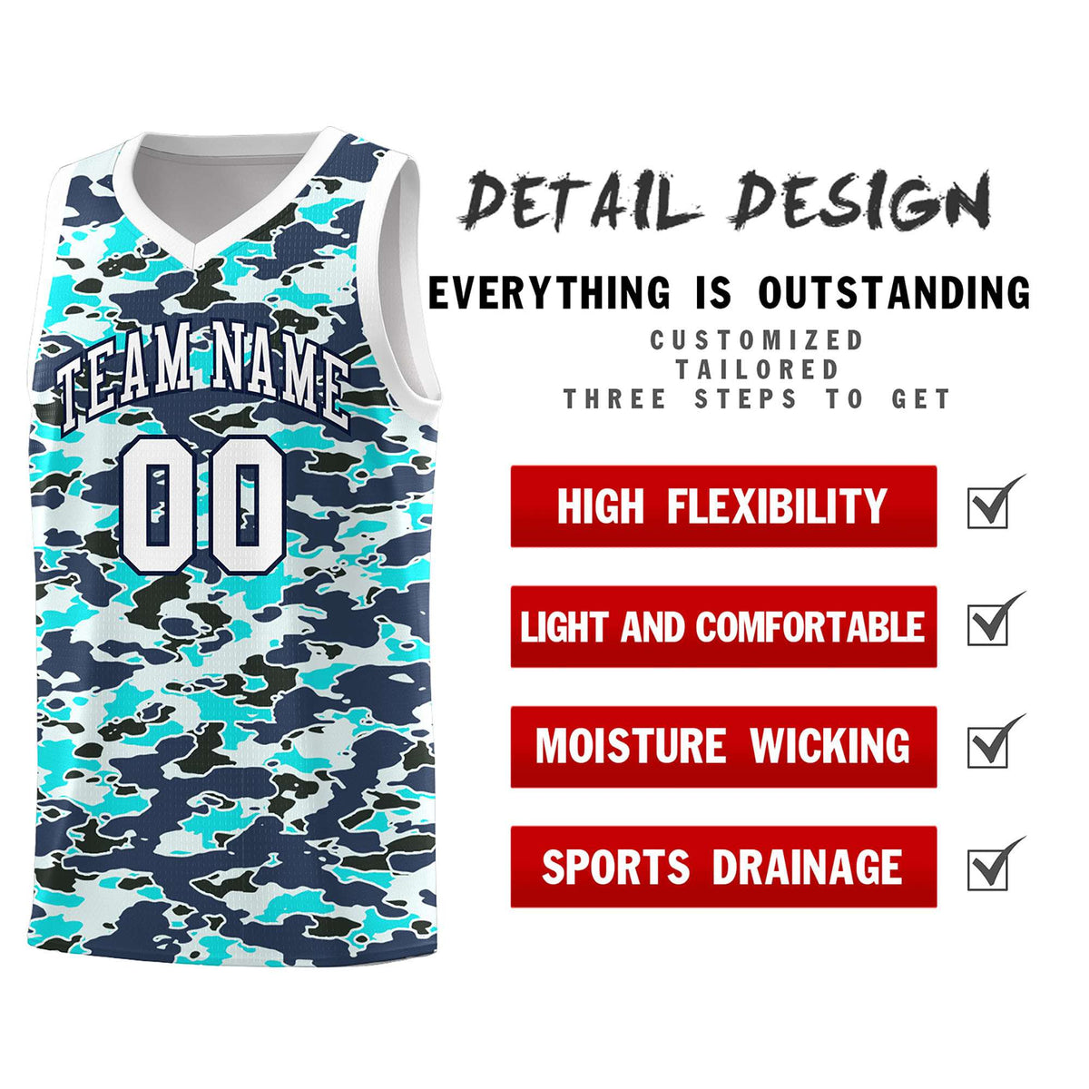 Custom Personalized Camo Kits Sports Uniform Basketball Jersey|KXKSHOP