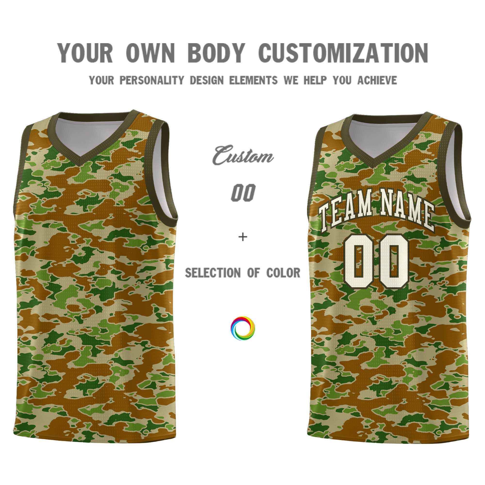 Custom Personalized Camo Kits Sports Uniform Basketball Jersey|KXKSHOP