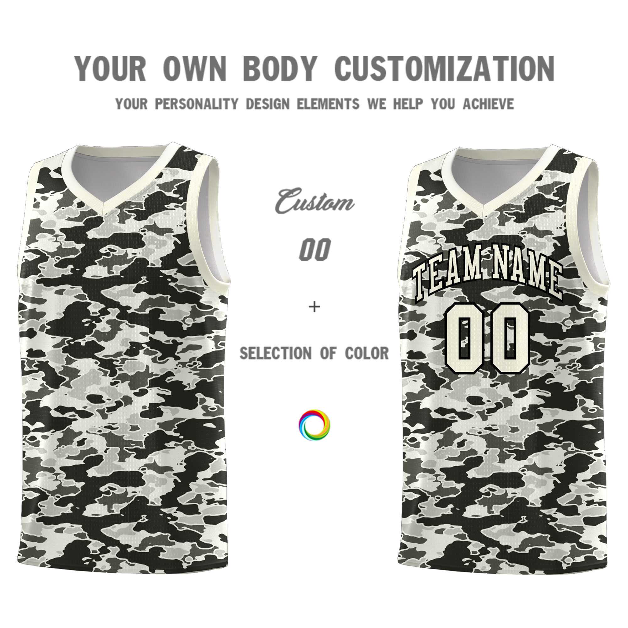 Custom Personalized Camo Kits Sports Uniform Basketball Jersey|KXKSHOP