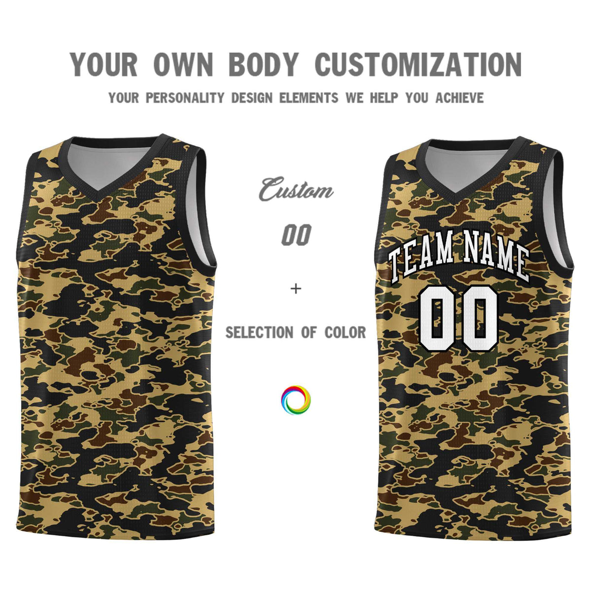 Custom Personalized Camo Kits Sports Uniform Basketball Jersey|KXKSHOP