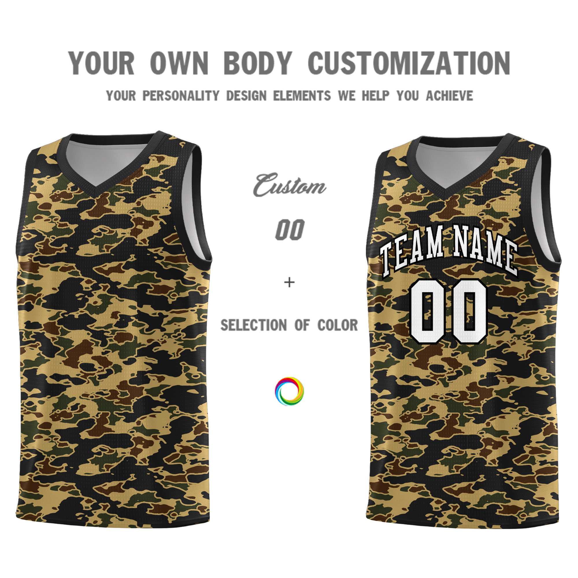 Custom Personalized Camo Kits Sports Uniform Basketball Jersey|KXKSHOP