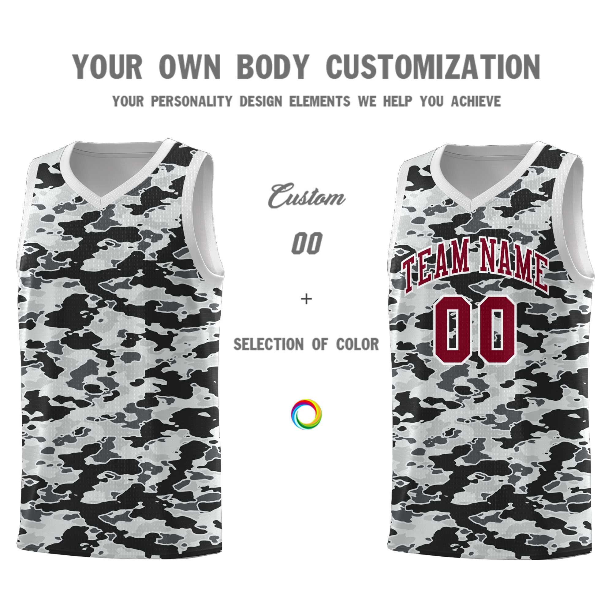 Custom Personalized Camo Kits Sports Uniform Basketball Jersey|KXKSHOP