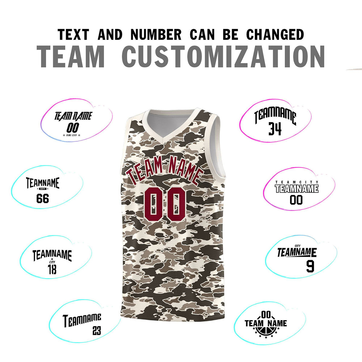 Custom Personalized Camo Kits Sports Uniform Basketball Jersey|KXKSHOP