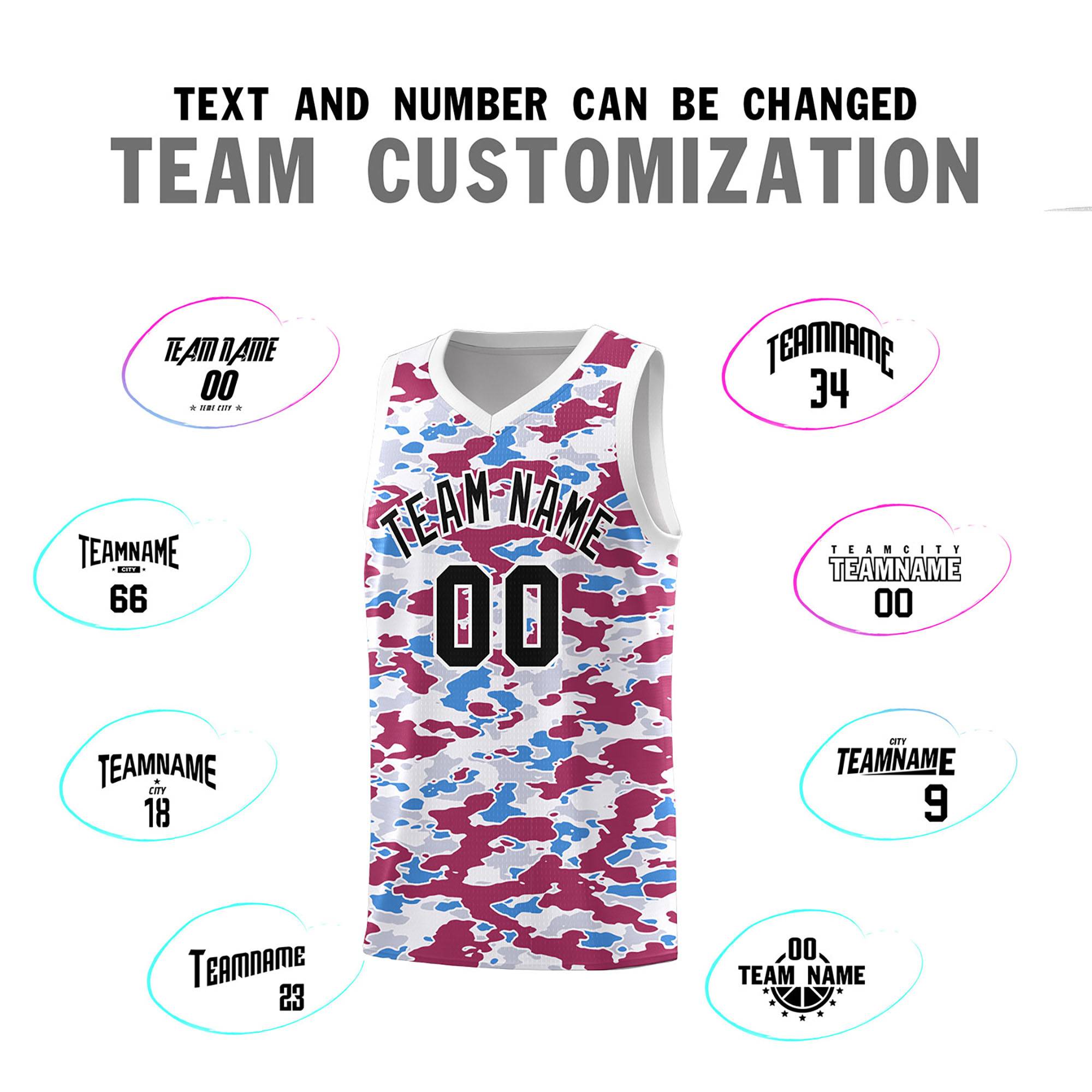 Custom Personalized Camo Kits Sports Uniform Basketball Jersey|KXKSHOP