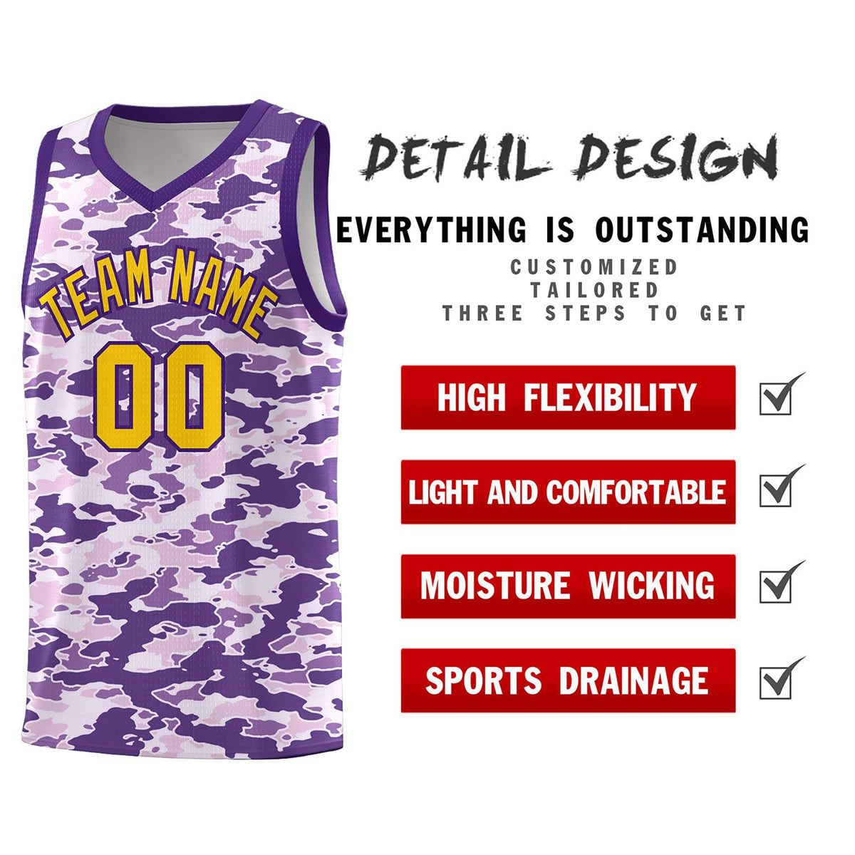 Custom Personalized Camo Kits Sports Uniform Basketball Jersey|KXKSHOP