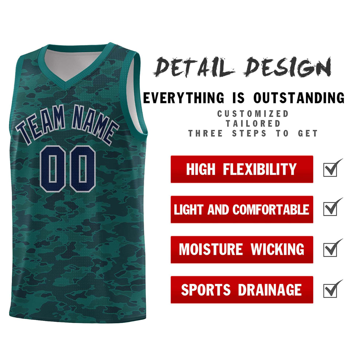 Custom Personalized Camo Kits Sports Uniform Basketball Jersey|KXKSHOP