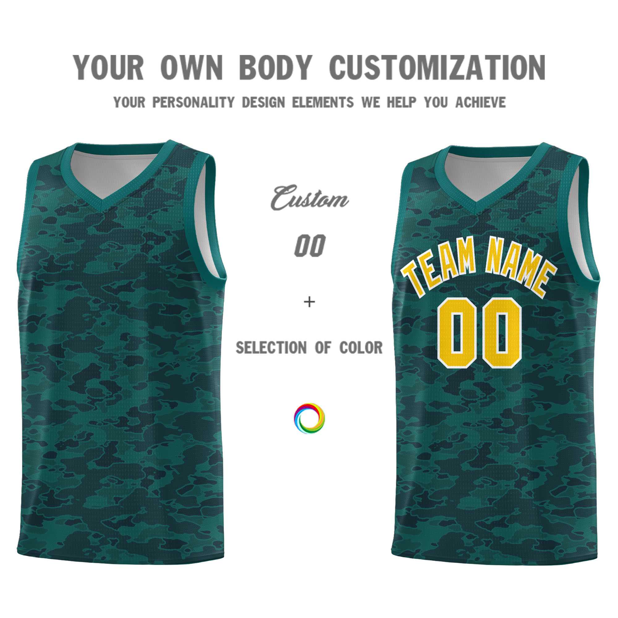 Custom Personalized Camo Kits Sports Uniform Basketball Jersey|KXKSHOP