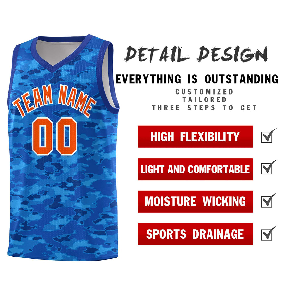 Custom Personalized Camo Kits Sports Uniform Basketball Jersey|KXKSHOP