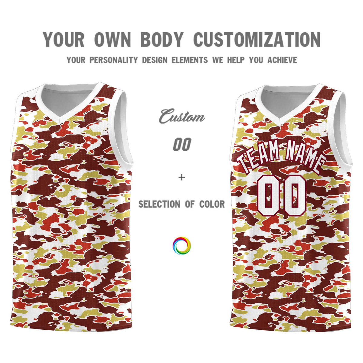 Custom Personalized Camo Kits Sports Uniform Basketball Jersey|KXKSHOP