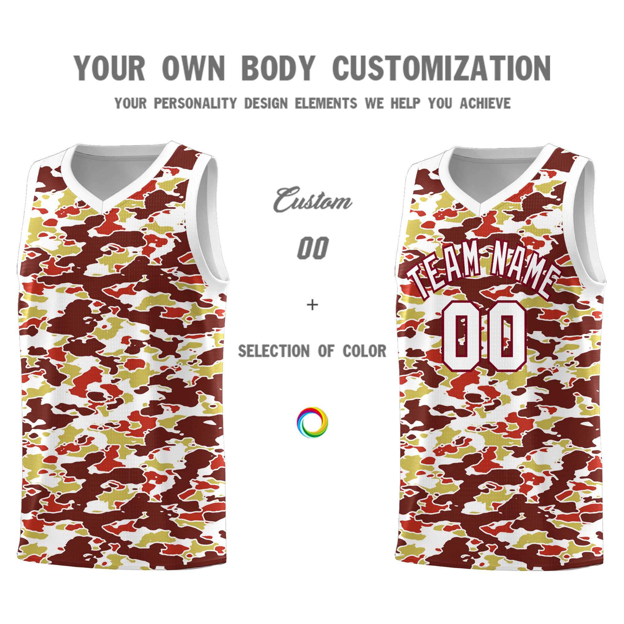 Custom Personalized Camo Kits Sports Uniform Basketball Jersey|KXKSHOP