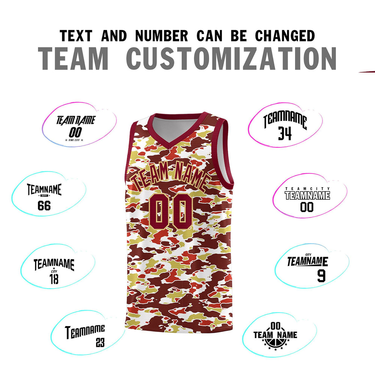 Custom Personalized Camo Kits Sports Uniform Basketball Jersey|KXKSHOP