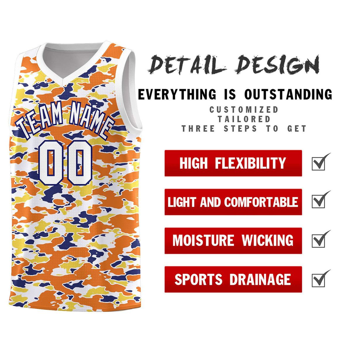 Custom Personalized Camo Kits Sports Uniform Basketball Jersey|KXKSHOP