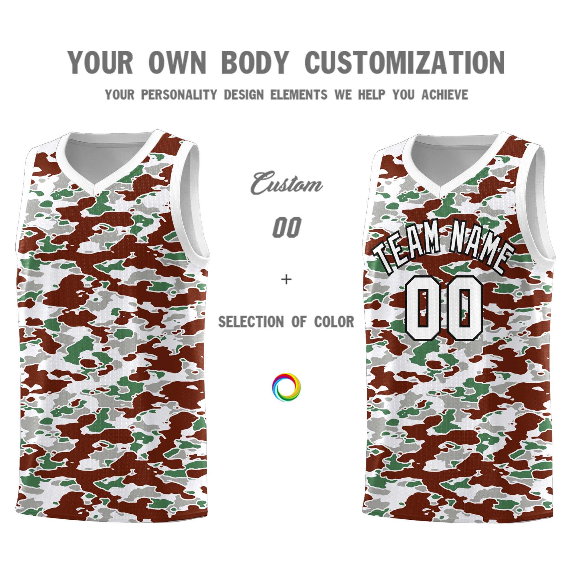 Custom Personalized Camo Kits Sports Uniform Basketball Jersey|KXKSHOP