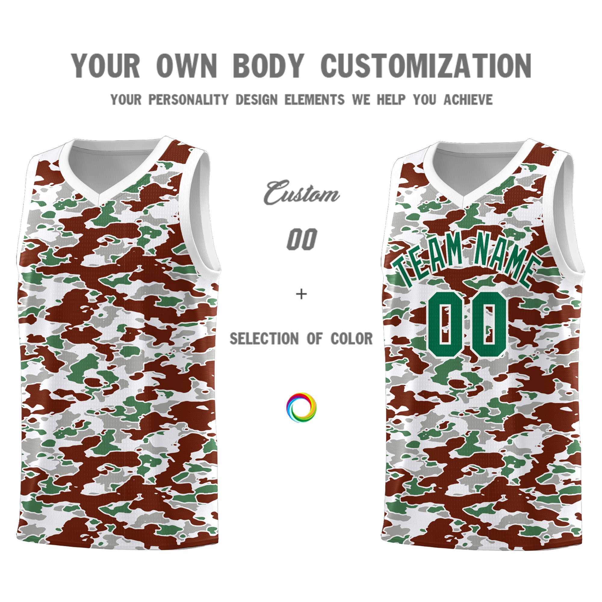 Custom Personalized Camo Kits Sports Uniform Basketball Jersey|KXKSHOP