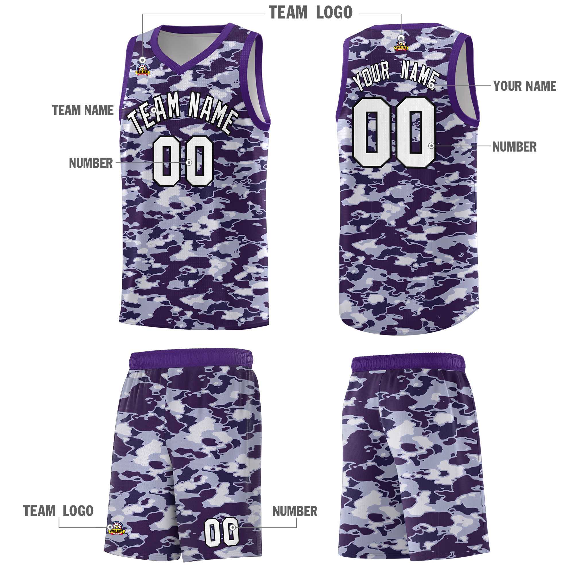 Custom Personalized Camo Kits Sports Uniform Basketball Jersey|KXKSHOP