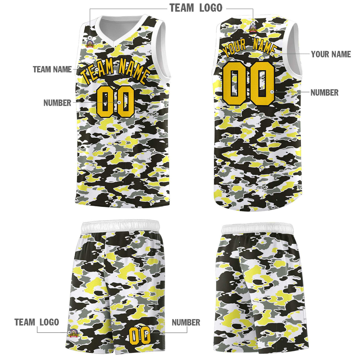 Custom Personalized Camo Kits Sports Uniform Basketball Jersey|KXKSHOP