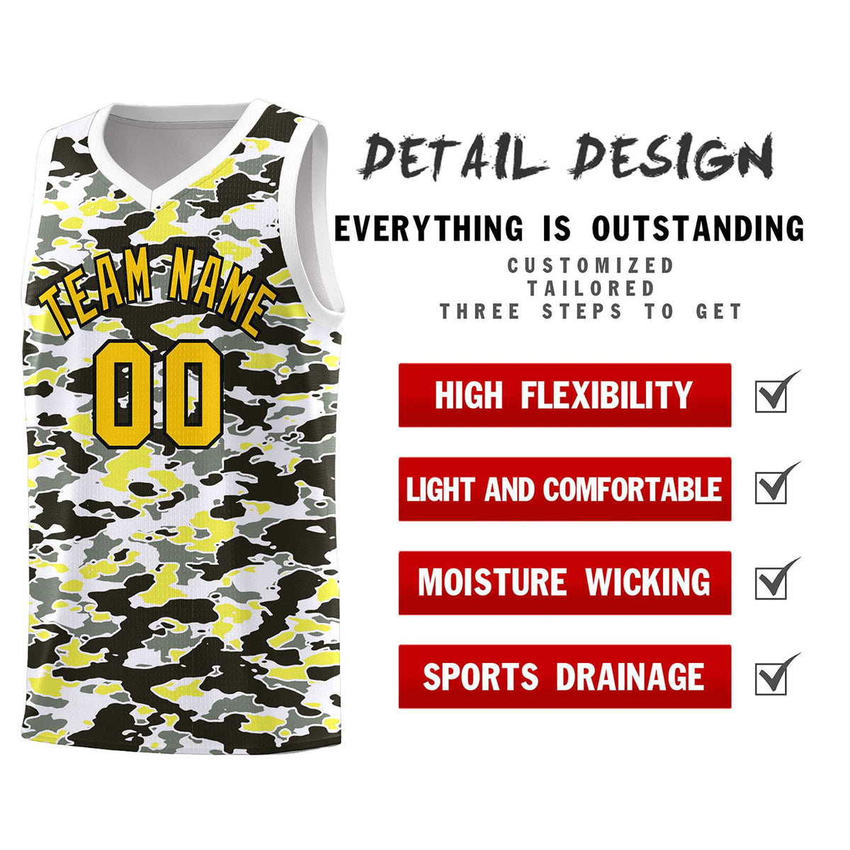 Custom Personalized Camo Kits Sports Uniform Basketball Jersey|KXKSHOP