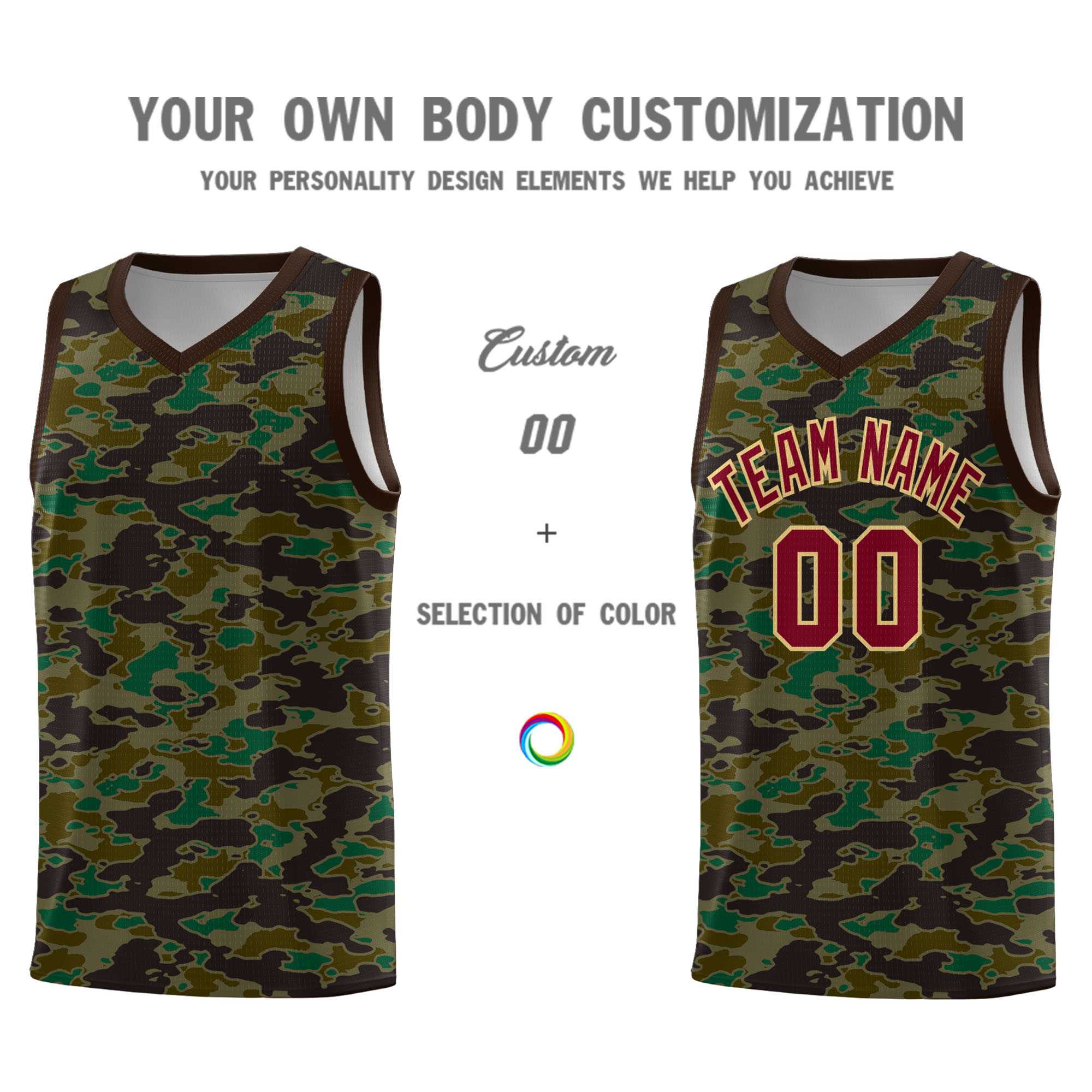 Custom Personalized Camo Kits Sports Uniform Basketball Jersey|KXKSHOP