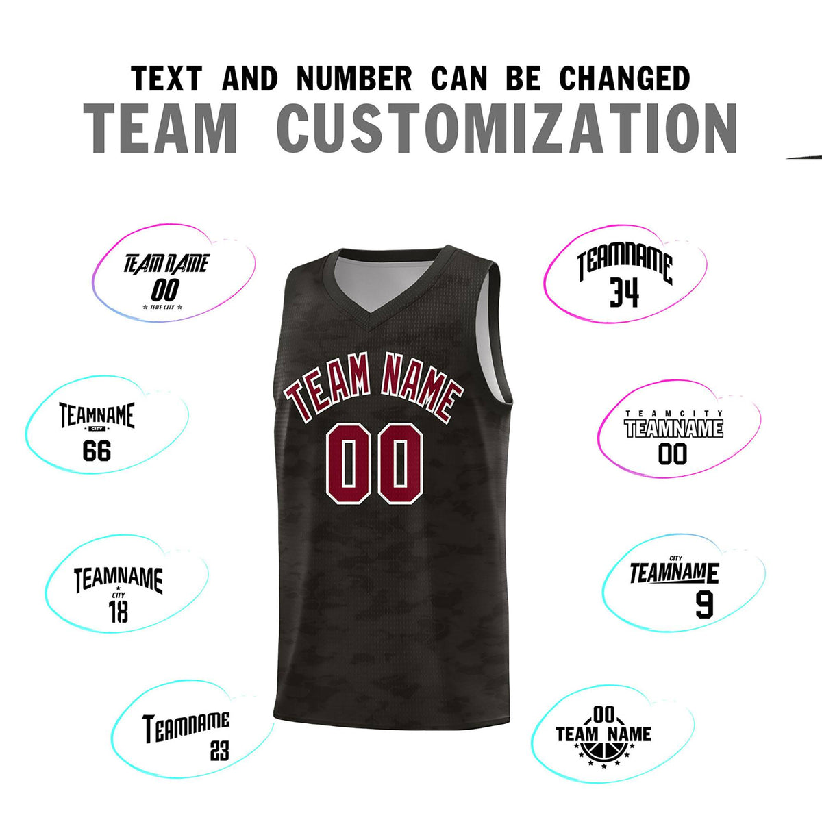 Custom Personalized Camo Kits Sports Uniform Basketball Jersey|KXKSHOP