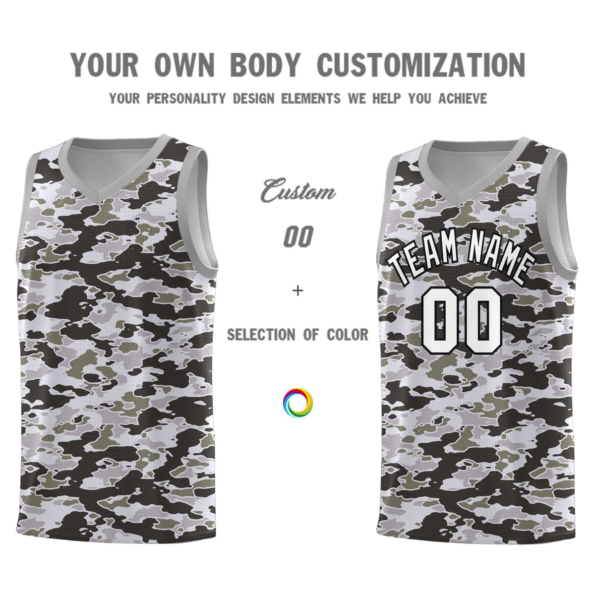 Custom Personalized Camo Kits Sports Uniform Basketball Jersey|KXKSHOP