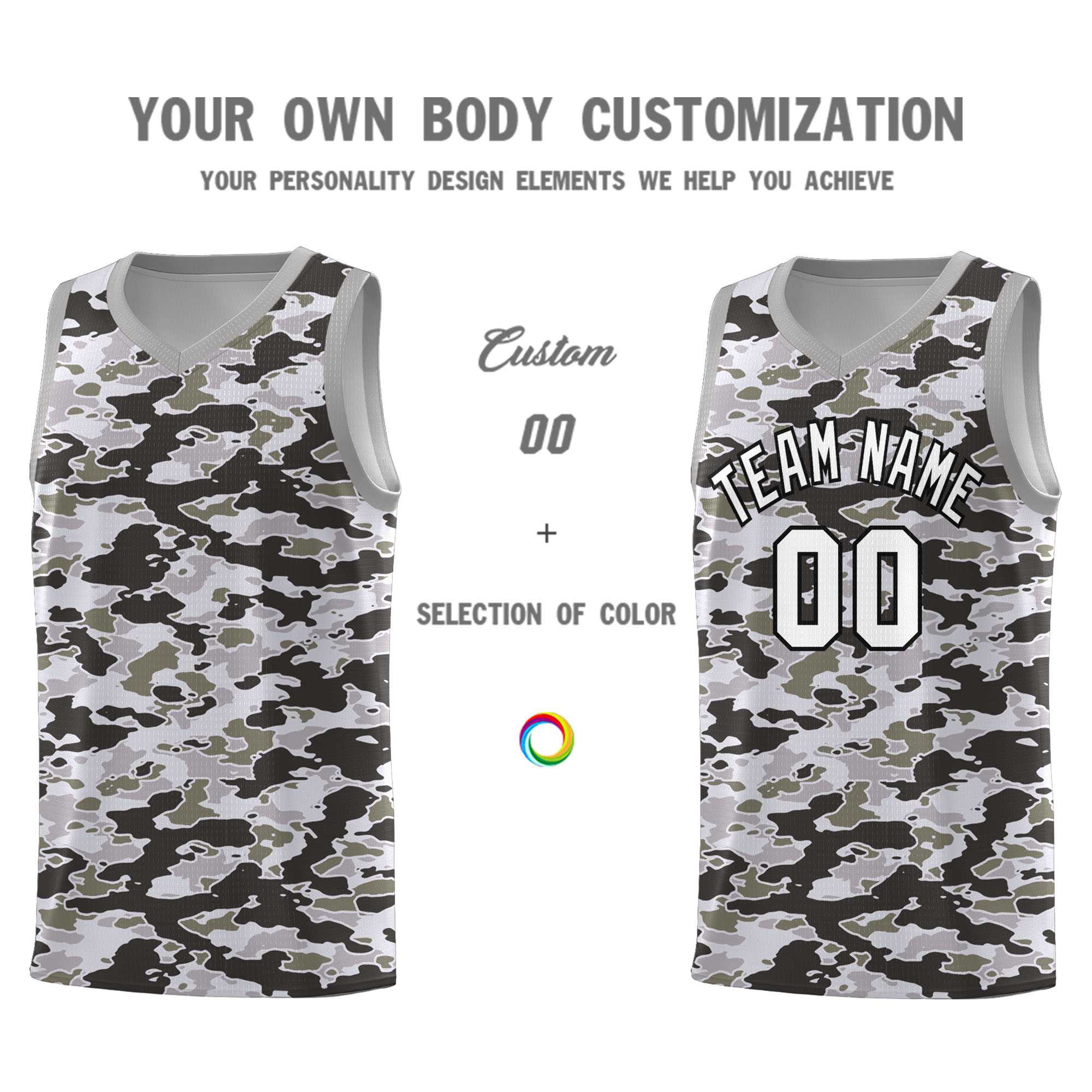 Custom Personalized Camo Kits Sports Uniform Basketball Jersey|KXKSHOP