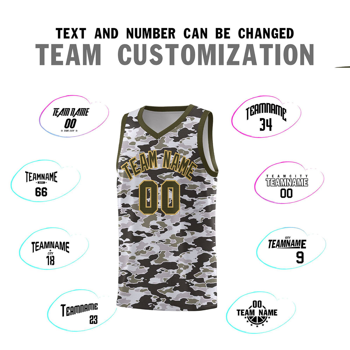 Custom Personalized Camo Kits Sports Uniform Basketball Jersey|KXKSHOP