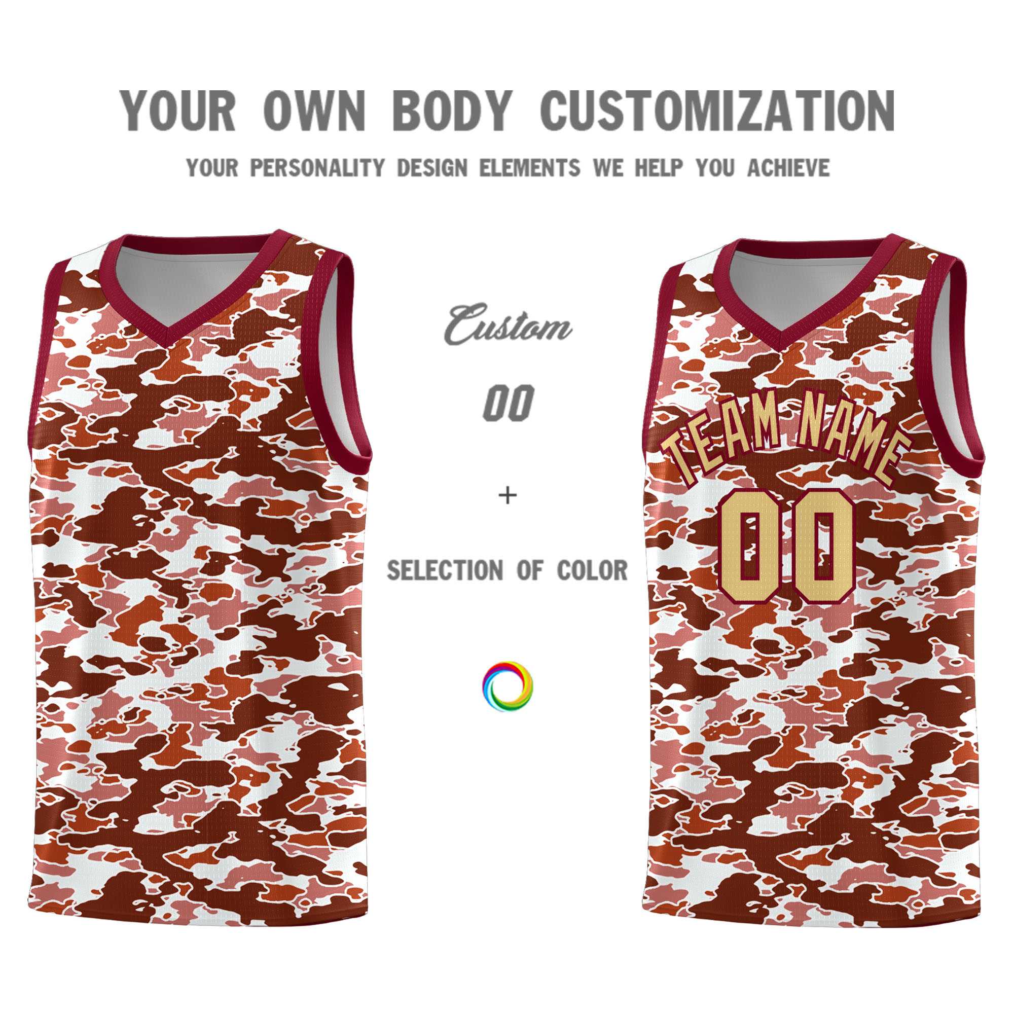 Custom Personalized Camo Kits Sports Uniform Basketball Jersey|KXKSHOP