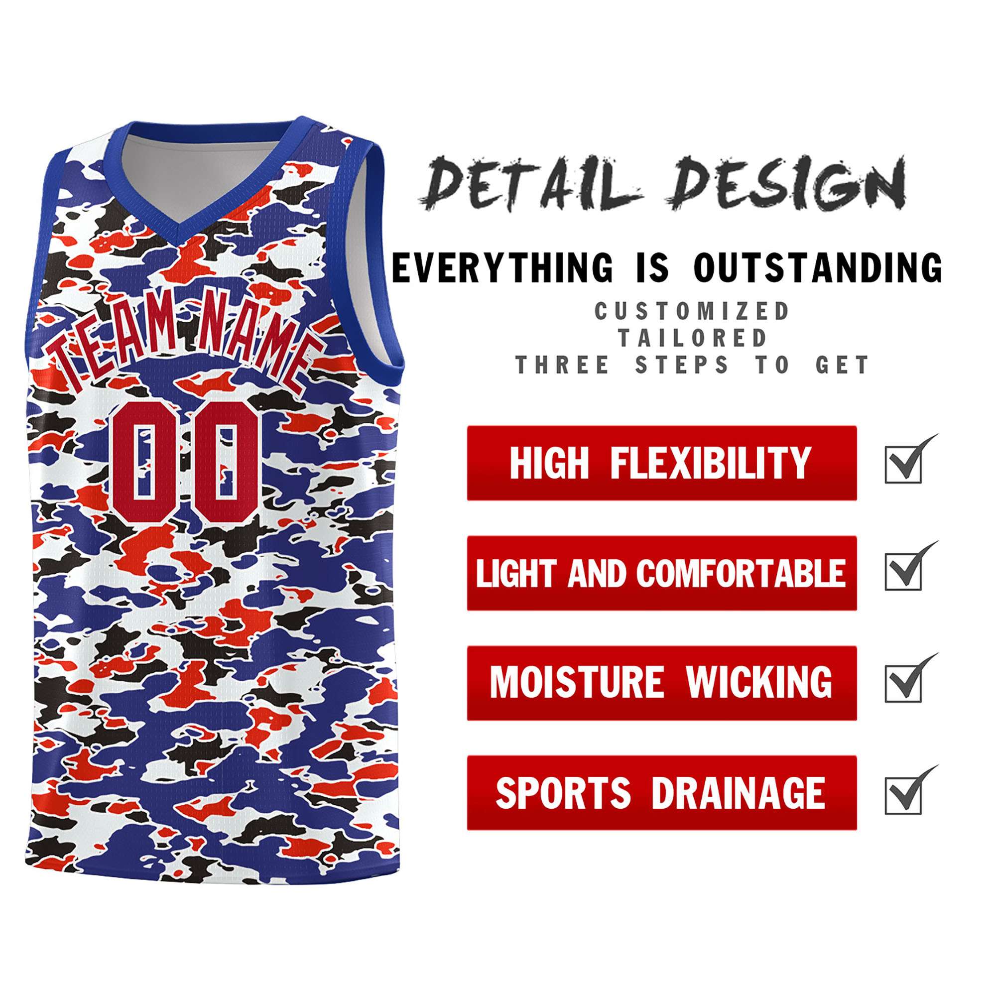 Custom Personalized Camo Kits Sports Uniform Basketball Jersey|KXKSHOP