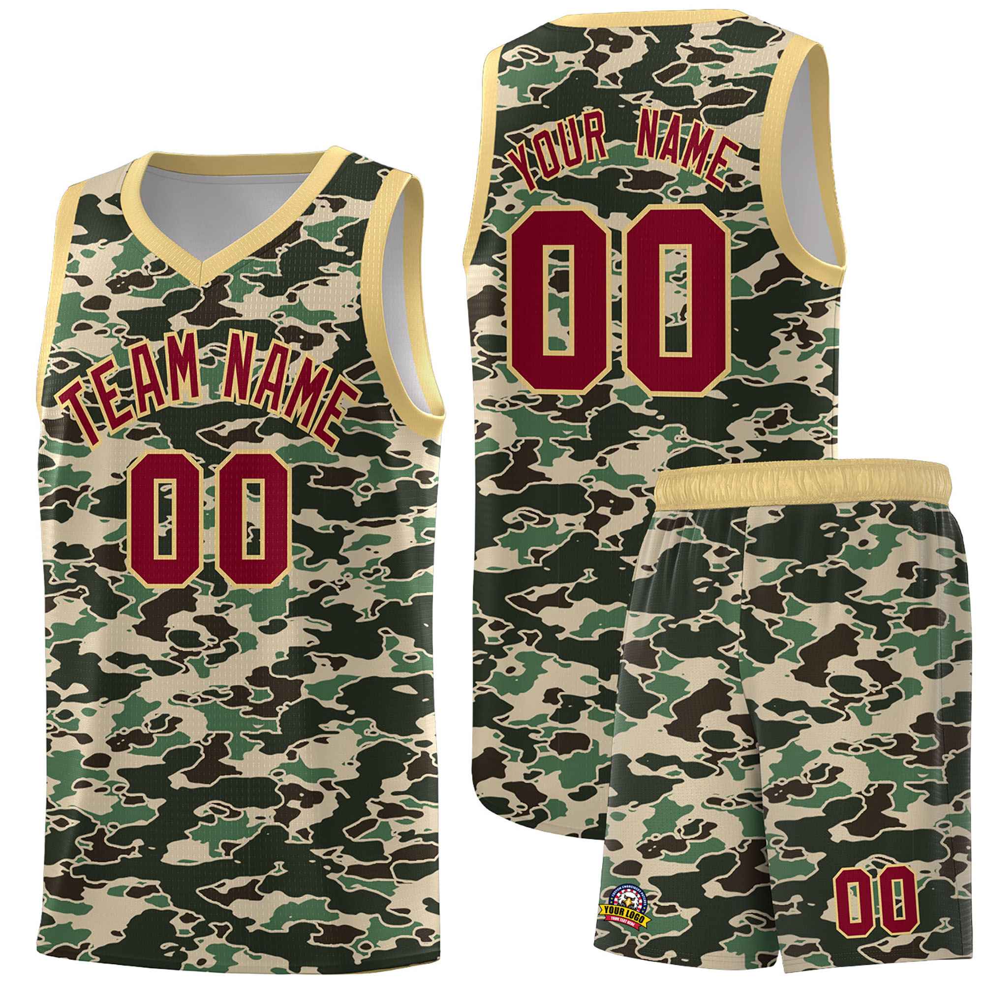 Custom Personalized Camo Kits Sports Uniform Basketball Jersey|KXKSHOP