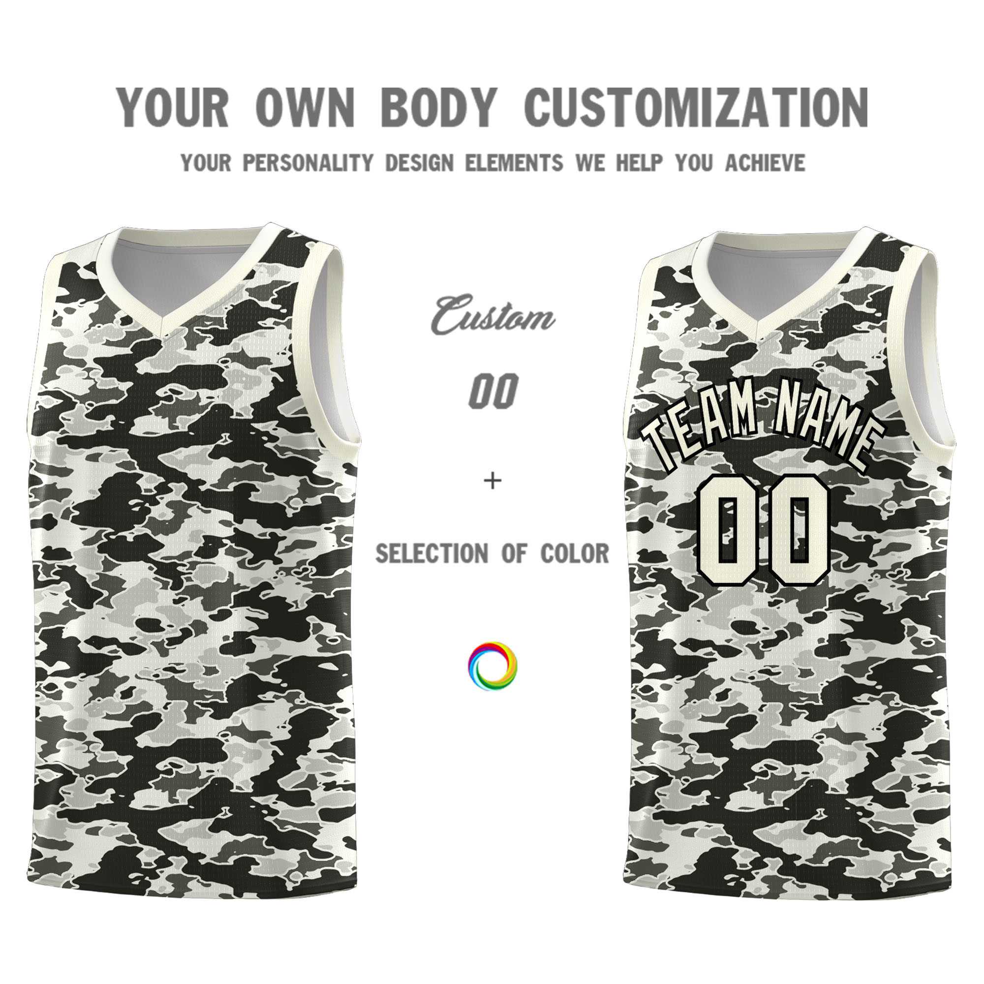 Custom Personalized Camo Kits Sports Uniform Basketball Jersey|KXKSHOP