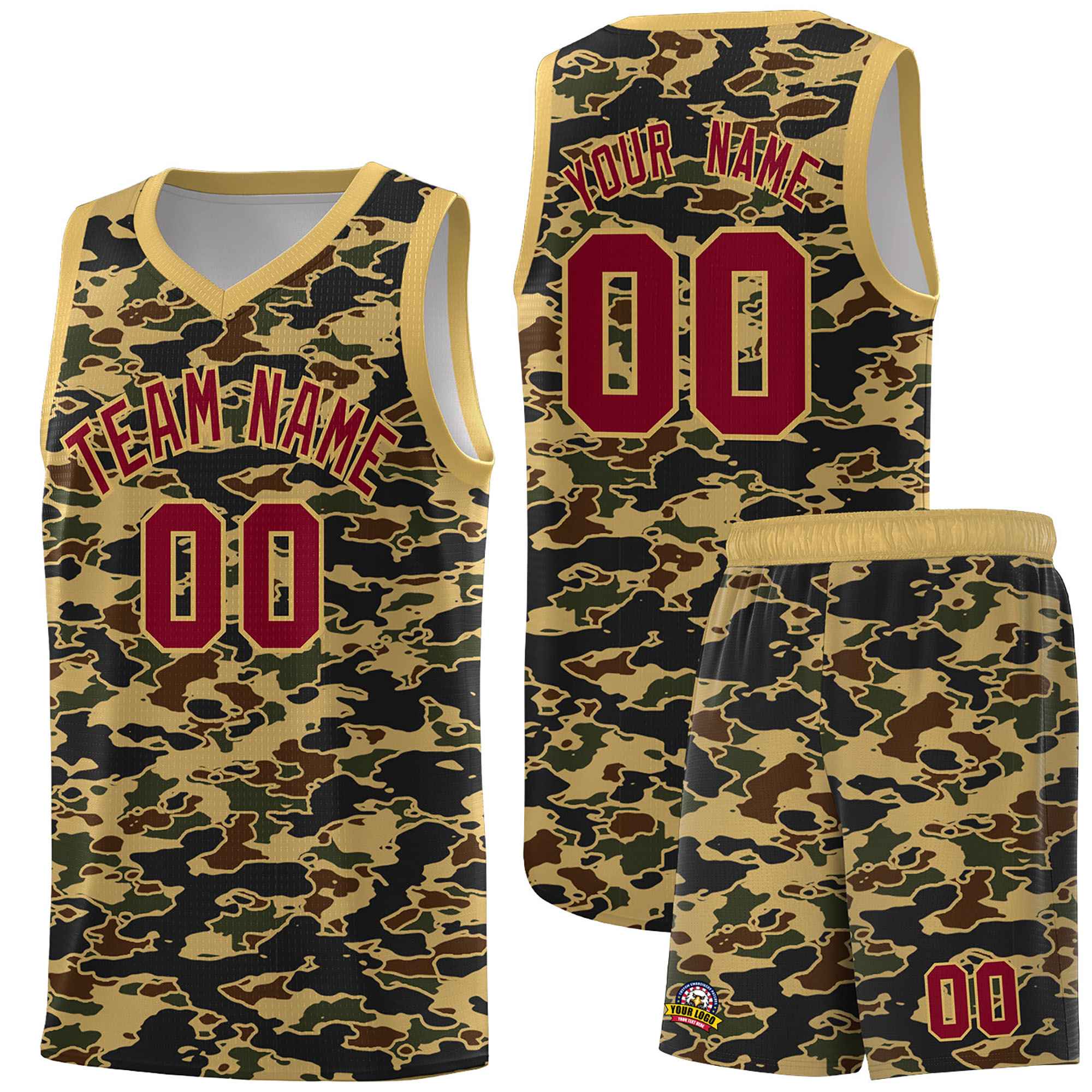 Custom Personalized Camo Kits Sports Uniform Basketball Jersey|KXKSHOP