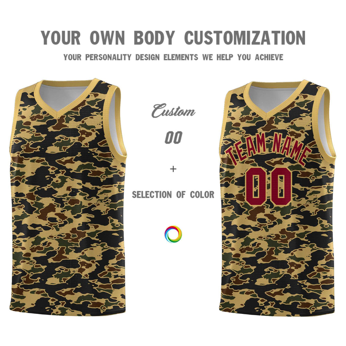 Custom Personalized Camo Kits Sports Uniform Basketball Jersey|KXKSHOP