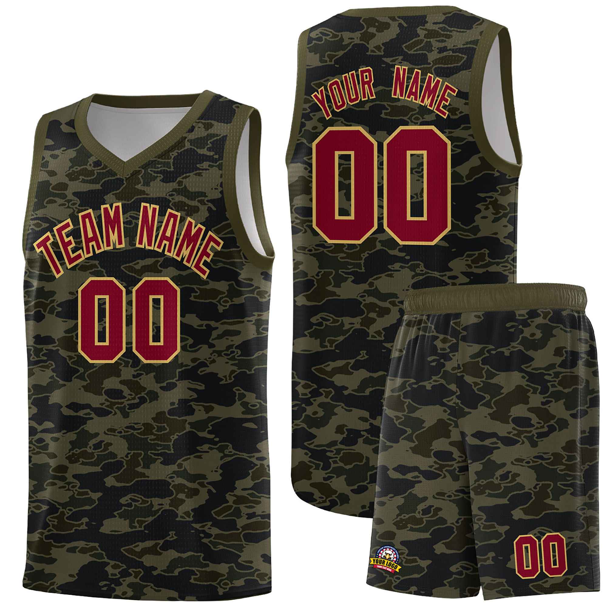 Custom Personalized Camo Kits Sports Uniform Basketball Jersey|KXKSHOP
